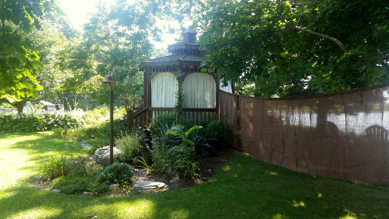 Side of the Cedar Gazebo